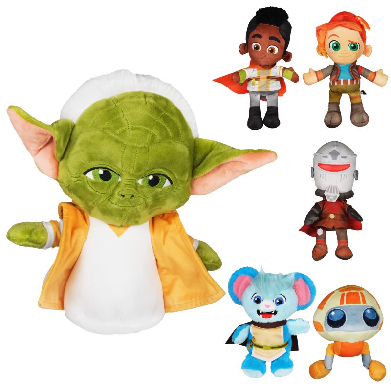 48er Set Star Wars Plüschfiguren – Young Jedi Adventures – 27 cm (6-fach sortiert)