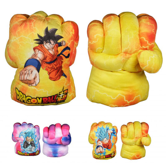 24er Set Dragon Ball Plüsch-Handschuhe – 30 cm, 3-fach sortiert (mit Papphalterung)