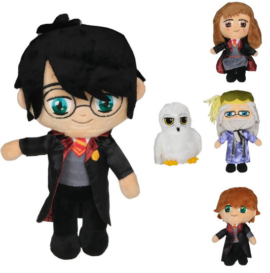 24er Set Harry Potter Plüschfiguren – 20 cm Stofftiere (5-fach sortiert, Lizenzware)