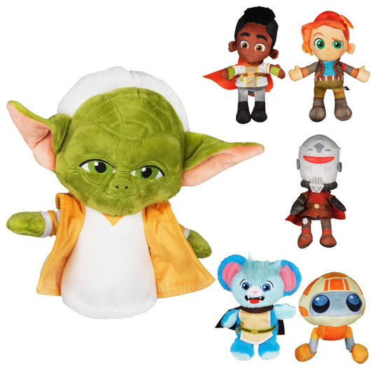 48er Set Star Wars Plüschfiguren – Young Jedi Adventures – 27 cm (6-fach sortiert)