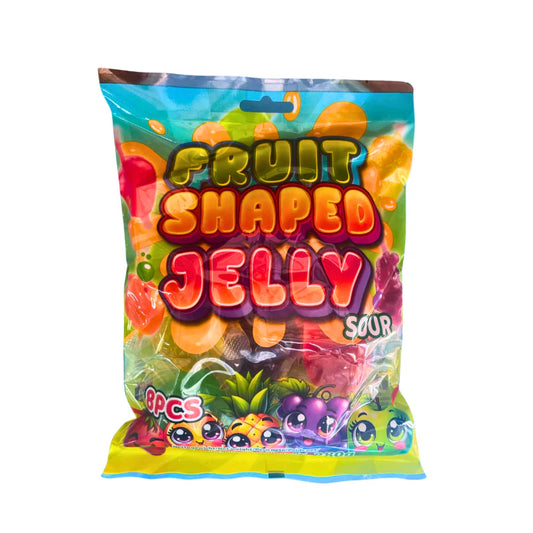 Fruit Shaped Jelly Sour 8pcs 280g | B2B